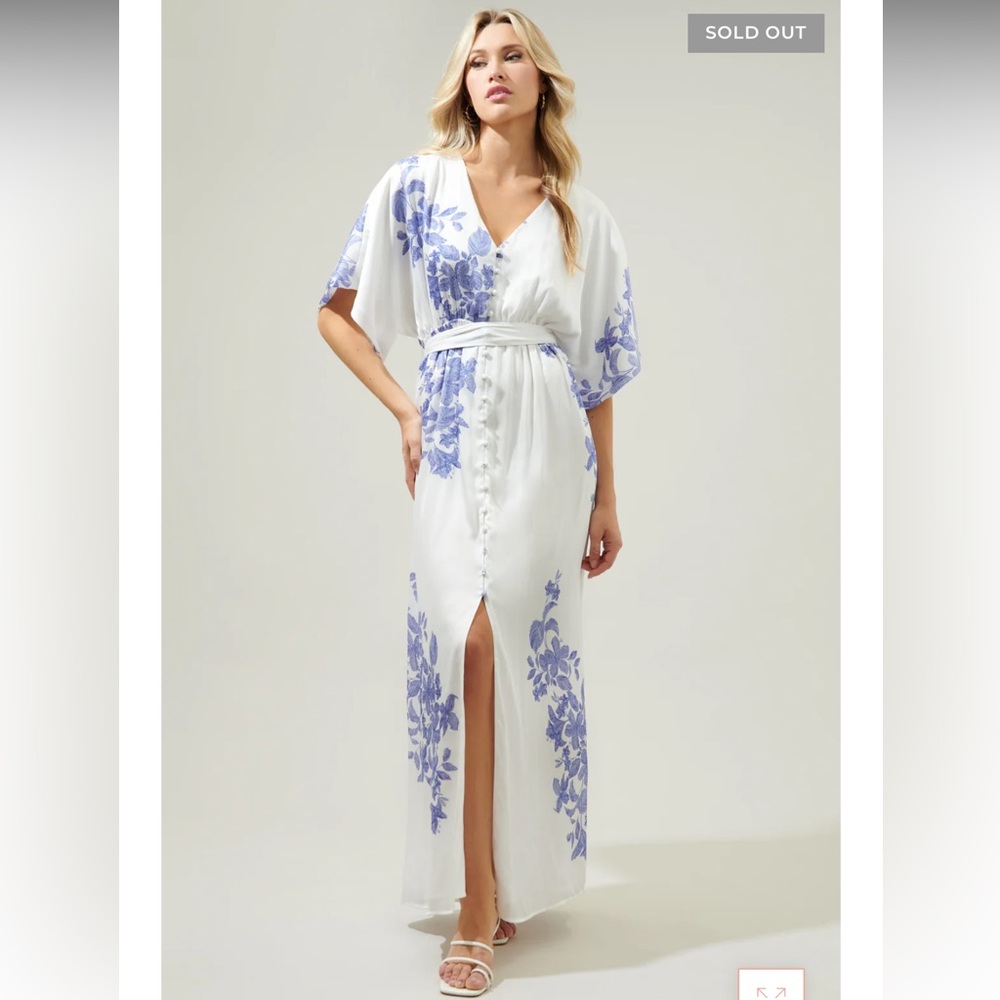NWT SUGARLIPS DRESS: Berlin Floral Mielle Kimono Maxi Dress
